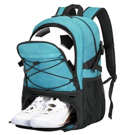 Goloni Soccer Bag,Large Sports Bag with with Separate Ball & Shoe Compartments,Youth Soccer Backpack for Basketball,Football,Volleyball