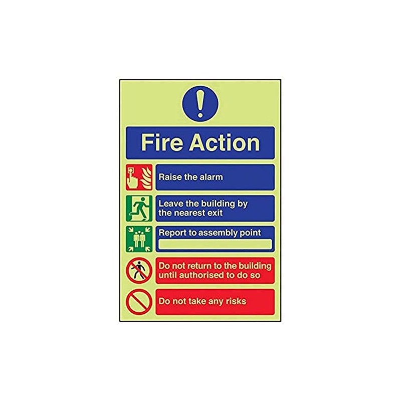 V Safety Glow In The Dark 5 Message Risks Fire