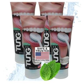 Peak Essentials The Original TUNG Brush Tung Tongue Gel | Fresh Mint Tongue Cleaning Paste | Bad Breath And Ha