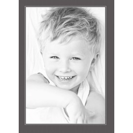 19x28 Cinder / Charcoal Custom Mat for Picture Frame with 15x24 opening size (Mat Only, Frame NOT Included)