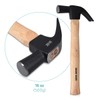 Navaris Claw Hammer with Hickory Wooden Handle - 33 cm