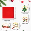 16 PCS Christmas Napkins and Ring Set, 8 Christmas Napkin