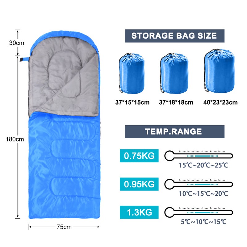 Ultra Light Sleeping Bag for Backpacking Compartment for Adults 170T
