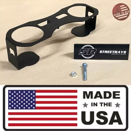 StreetRays [SR] PASSENGER GRAB BAR T HANDLE DRINK / CUP HOLDER FOR Honda Talon 1000 (BLACK)