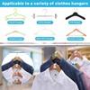 Erinnmy 200PCS Clothes Hanger Connector Hooks,Space Saving Hanger Hooks,Heavy Duty