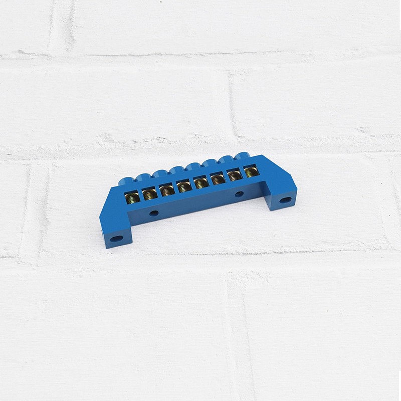 ECSiNG 2pcs 8 Hole Bridge Terminal Blocks Copper Terminal Block
