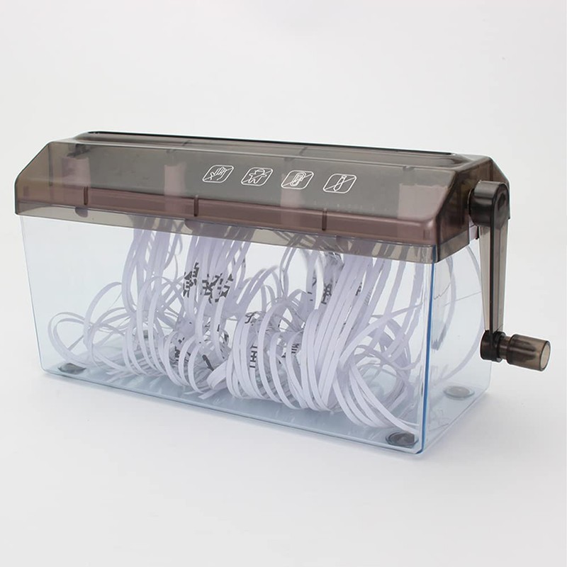 A4 Manual Shredder Mini Portable Paper Shredder, Professional Hand Crank