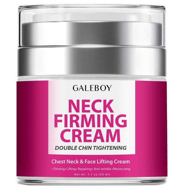 Neck Firming Cream, Anti Aging Moisturizer for Neck & Décolleté, Neck Cream, Double Chin Reducer, Skin Tightening Cream
