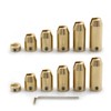 Shkalacar 12pack Brass Wheel Spoke Balance Weights for Motorcycle, Balance