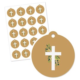 Elegant Cross - Religious Party Favor Gift Tags (Set of 20)
