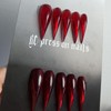 Luxury Press on Nails Long Curved Stiletto Handmade Eagle Claw