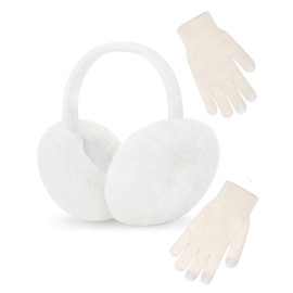 YSense Earmuffs Ear Warmers for Women Winter Fur Adjustable Foldable Ear Muffs Gifts