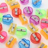 Koovi – Sacapuntas Transparentes, Bote C/100 PZ, afilador de lápices