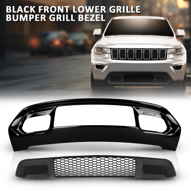 G-PLUS Front Lower Grille & Bumper Grill Bezel Compatible with