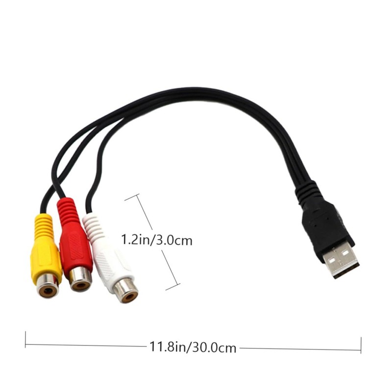 CIYODO 2 Pack to 3rca Av Cable Universal Connector for