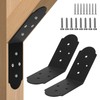 2 Pcs Flush Inside 45-Degree Angle Bracket, 3" Width Heavy