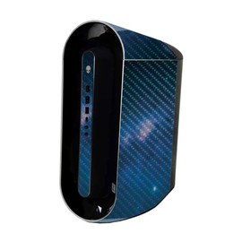 MightySkins Carbon Fiber Skin Compatible with Alienware Aurora R11 Gaming Desktop - Night Sky | Protective, Durable Textured Carbon Fiber Finish | Easy to Apply and Change Styles | Made in The USA