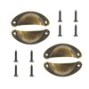 Shell Handle, 4 Pcs Retro Door Handle, Cabinet Handles, Shell