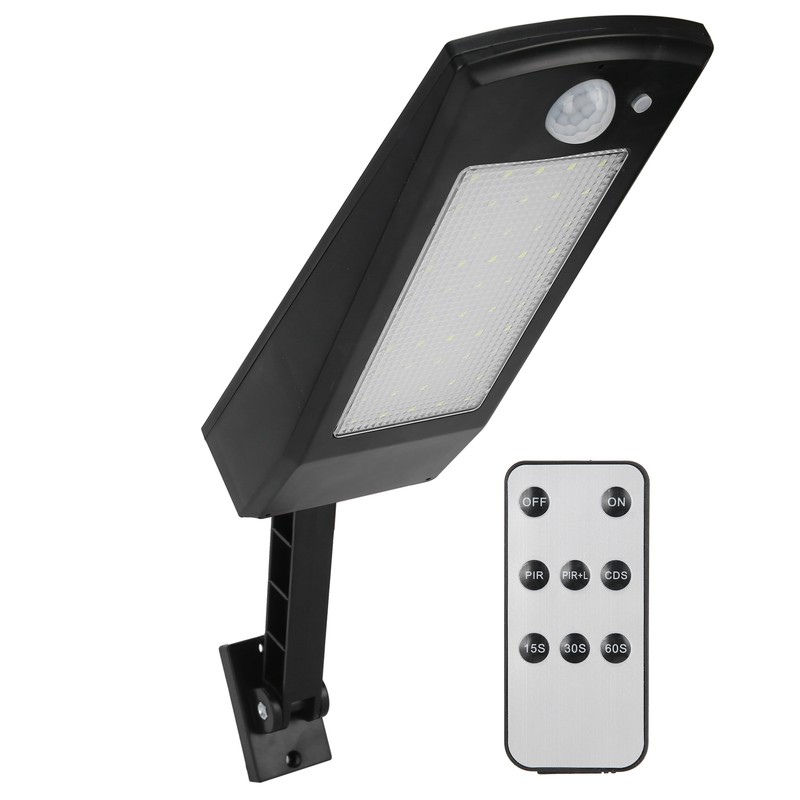 Solar Power Lamp Induction LED Wall Light with Remote Control