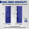 WORKPRO 6" Magnetic Vise Jaw Pads, TPU Soft Grips with