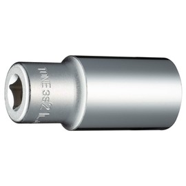 TONE Deep Socket (6 Angle) 3S-21L Drive Angle 0.3 inch (9.5 mm) (3/8 inch), Double Side Width 0.8 inch (21 mm)