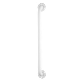 Powder Coated White Bathroom Grab Rail - 32mm x 600mm