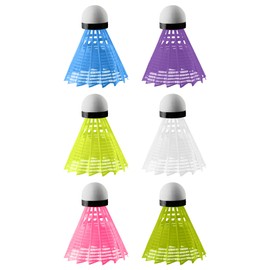 HiFEN® Badminton Shuttlecocks – Pack of 6 | High-Durability & Precision Flight Indoor & Outdoor Play | Perfect for Training & Professional Games (Assorted)