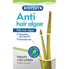 Interpet Anti Hair Algae Aquarium Fish Tank Water Treatments, Kills Green Black & Brown Hair Algae, 125 ml, Treats 1125 Litres