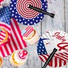 Roowest 60 Pack July 4th Patriotic Fan Bulk American Flag