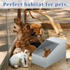Maxcheck 2 Pcs Galvanized Metal Rabbit Nesting Box Bunny Small