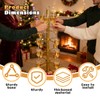 Leemeexaa Gold Champagne Tower Set of 2 Metal Cocktail Tree