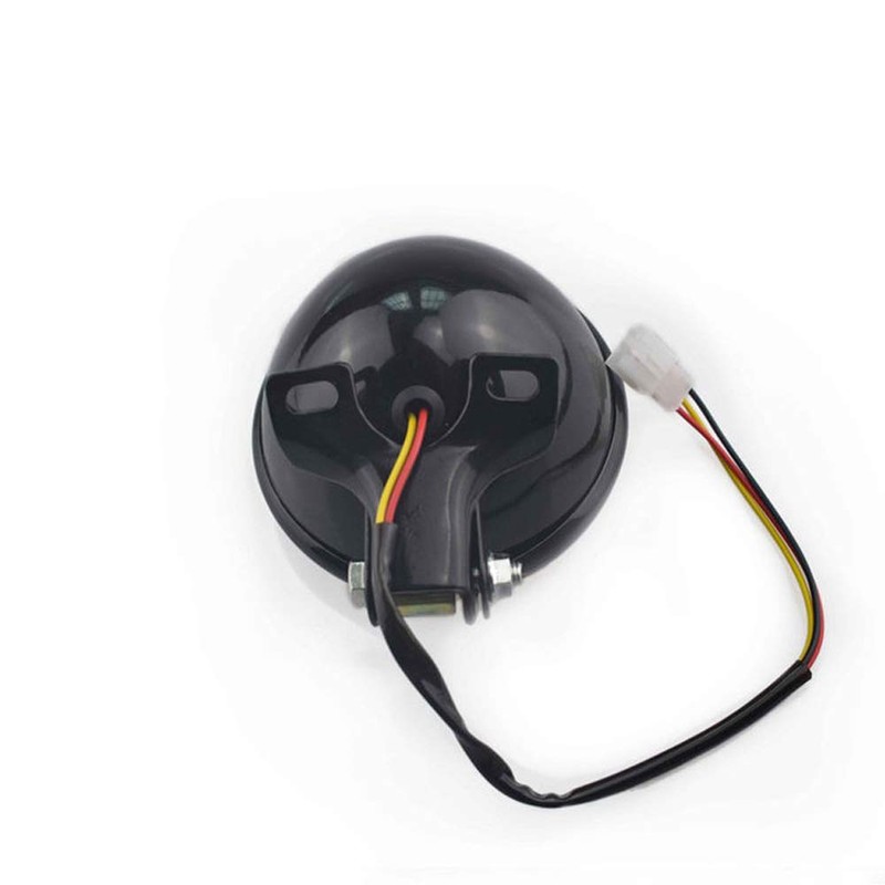 DKMOTORK 0011 Universal Motorcycle Headlight 5'' Head Lamp Front for