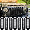 7PCS Front Grill Mesh Inserts for Jeep Wrangler JK JKU