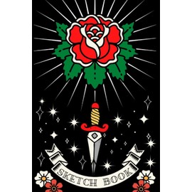 TATTOO SKETCH BOOK: American Traditional Classic Americana Tattoo Design Cover