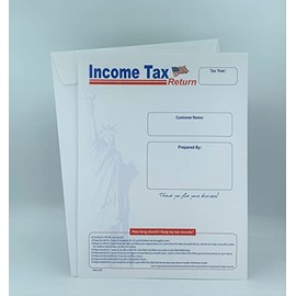 100 Cashier Depot Income Tax Return Envelope for Customers, Catalog (Open End), Premium 28lb. White, 100 Envelopes (9 x 12, White)
