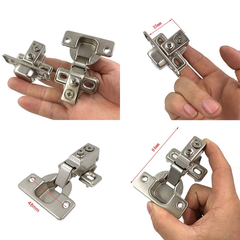 LIKERAINY 95Deg Inset Face Frame Hinge 35mm with Hydraulic Damper