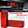 LINKITOM LED Submersible Rectangular Trailer Tail Light Kit, Super Bright