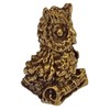 Purpledip Rare Miniature Brass Figurine Owl: Collectible Showpiece Statue With