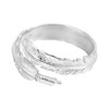 Spiritual Embrace Feather Wrap .925 Sterling Silver Ring (8)
