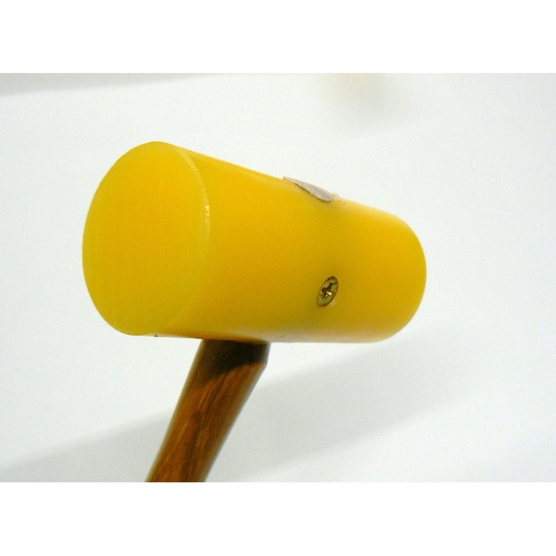 PLASTIC MALLET 1-1/2 x 3-1/2 YELLOW NON MARRING 6oz LEATHER