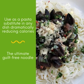 Miracle Noodle Angel Hair Pasta, 7 Oz (Pack of 10), Plant Based Shirataki Konjac Noodles, 5 Calories, 1g Net Carbs Per Serving, Keto, Gluten-Free