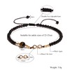 XHUUU Infinity Charms Ankle Bracelets for Women Black Agate Beaded