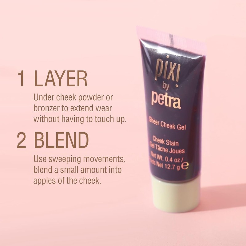 Pixi Sheer Cheek Gel, No.4 Flushed, 0.53 oz by Pixi