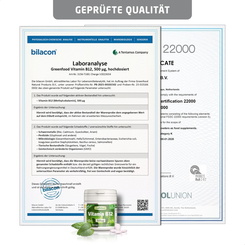 Vitamin B12 High Dose - B12 Vitamin with 250 μg
