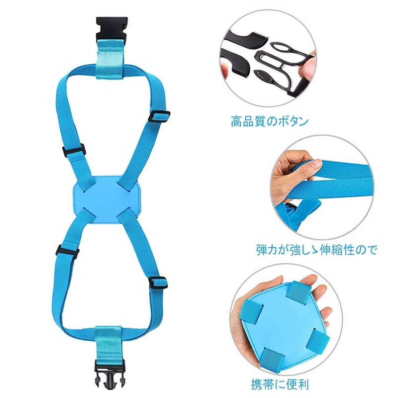 DFsucces Suitcase Belt, One-touch Type, Luggage Fastening, Adjustable, Prevents Loss,