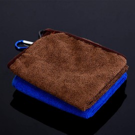 BESPORTBLE 2pcs Fishing Towels Absorbent Sports Towels Microfiber Towel with Clip (Random Color)