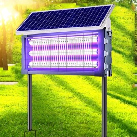 Solar 2xSolar Bug Zapper Outdoor, Mosquito Zapper Waterproof Electric Fly Zapper 4500V