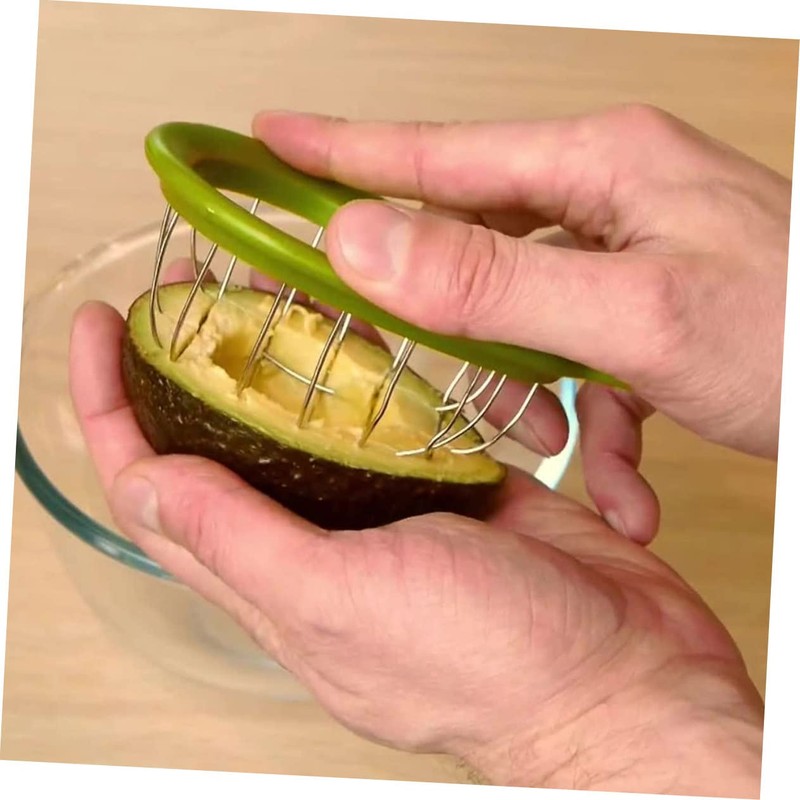LABRIMP 2pcs Avocado Cutter Professional Avocado Splitter Cuber Tool Ergonomic