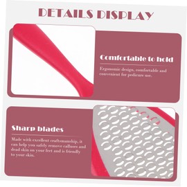 Mikinona 2Pcs File Callus Remover for Home Travel Professional Hard Skin Remover Durable Foot Rasp Tool for Smooth Feet for Rough Cracked Skin Care