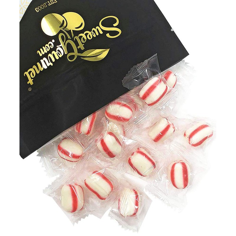 SweetGourmet Peppermint Soft Mint Puffs Clear Wrapped Bulk Candy |